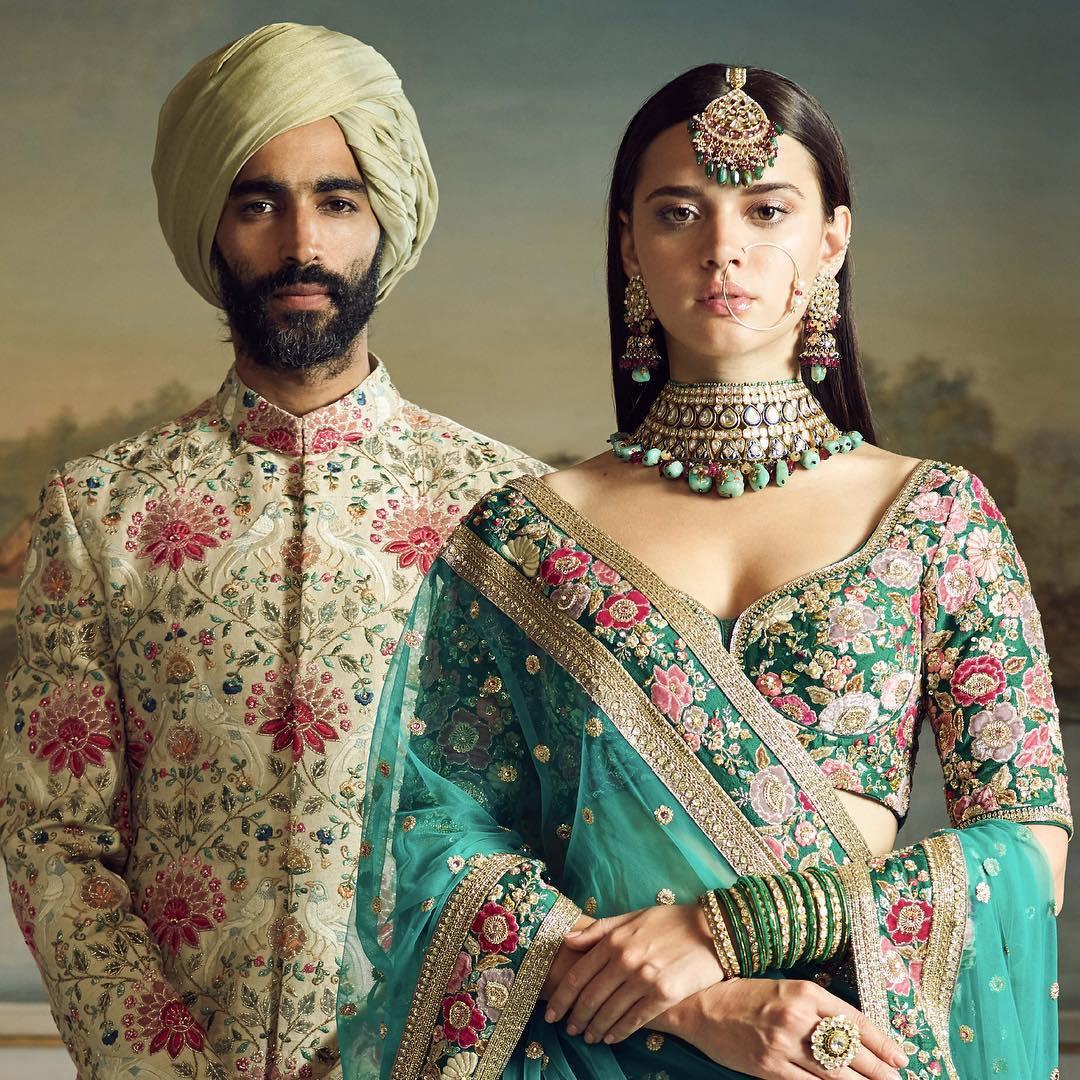 15 Deep Neck Blouse Designs from Sabyasachi That You've Got to Get