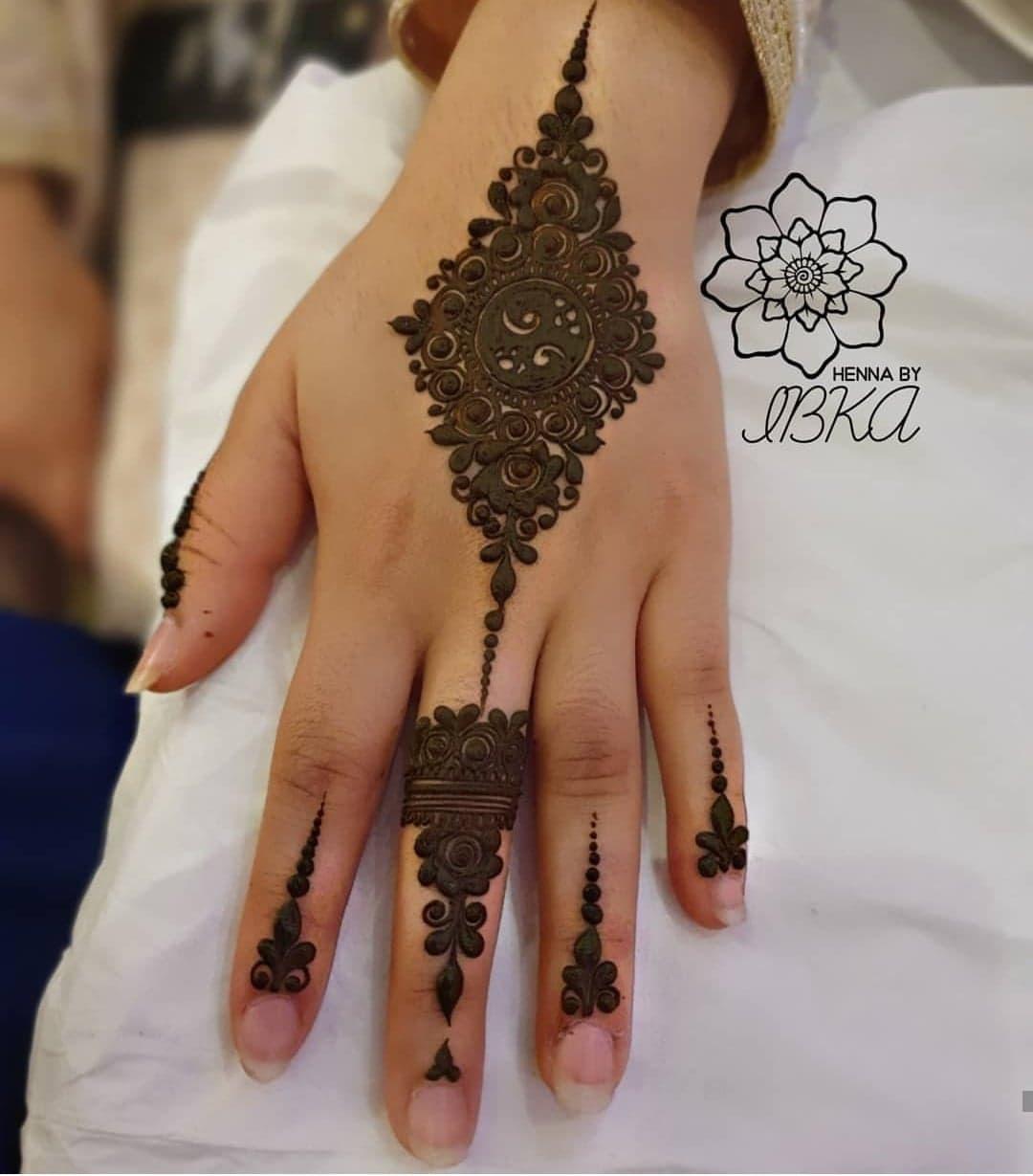 Most Beautiful One Side Mehndi Design - Very Simple Mehndi Henna Designs  For Hand | Mehndi designs for hands, Henna art designs, Modern mehndi  designs