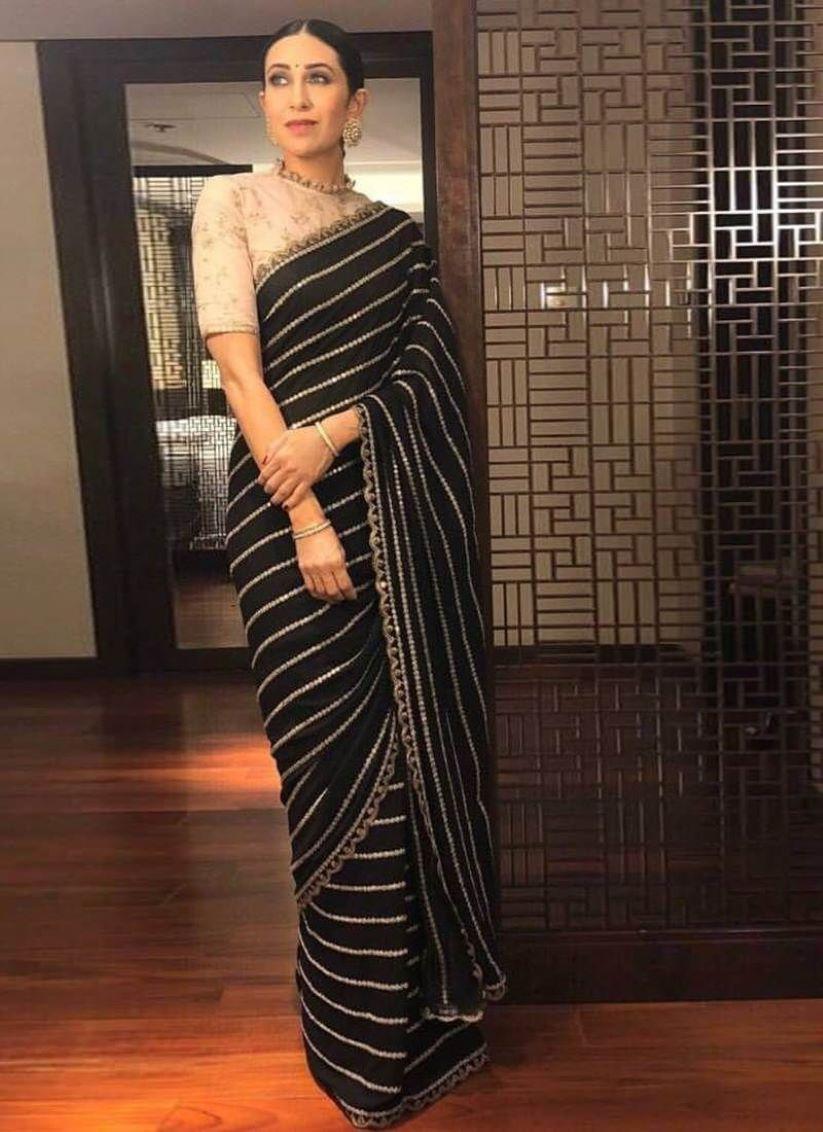 Buy Leeza Store Women Black Banarasi Silk Blend Jacquard Woven Golden Zari  Butta Saree With Blouse Piece Online at Best Prices in India - JioMart.