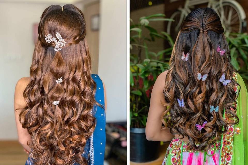 20 Open Hairstyle Ideas for Wedding Functions