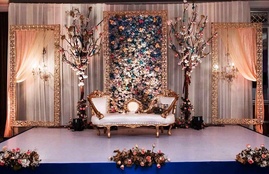 Blue Beautiful Wedding Stage Effect Map Decors & 3D Models | PSD Free  Download - Pikbest