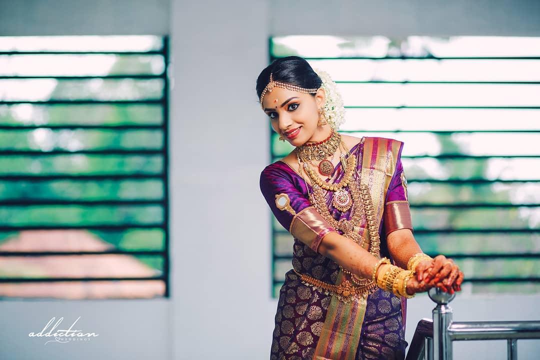 Bride in kanjivaram outlet saree