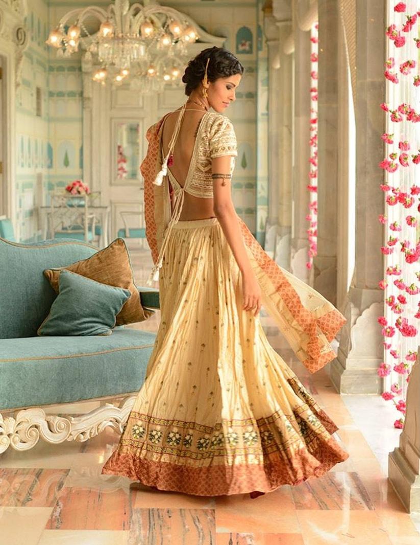 Latest Back Net Blouse Designs for Lehenga & Saree 2024 - K4 Fashion