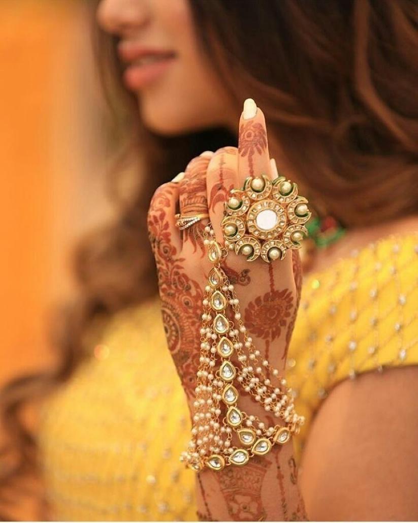 Kundan on sale big rings