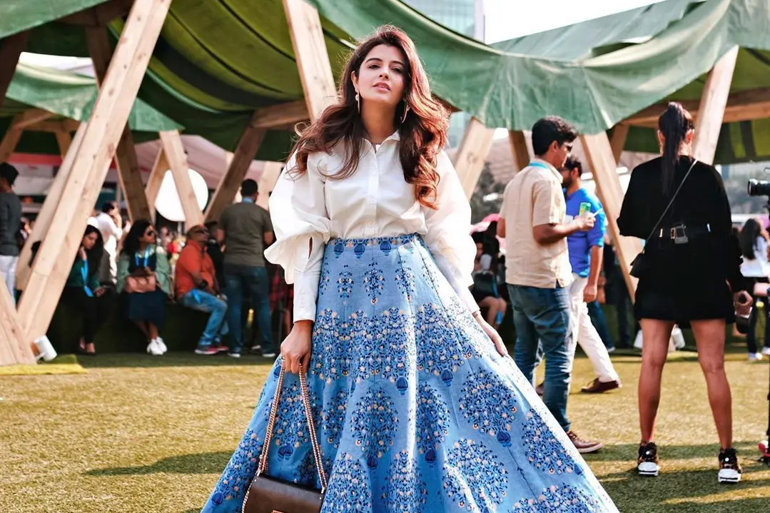 Buy online Embellished Denim A-line Dress from ethnic wear for Women by  Kvsfab for ₹1389 at 57% off | 2024 Limeroad.com