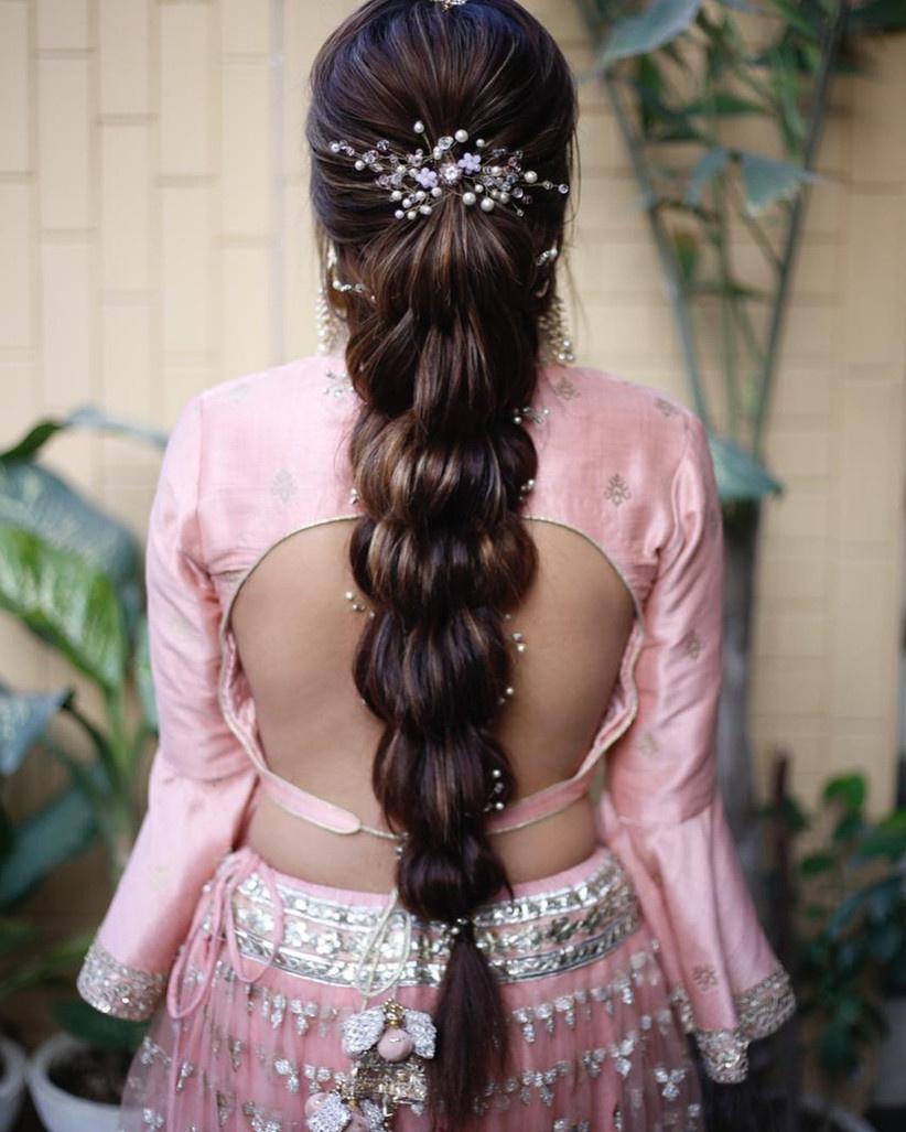 Trending gota patti hairstyle for brides|Rajasthani hairstyle| wedding  hairstyles| Paranda hairstyle - YouTube