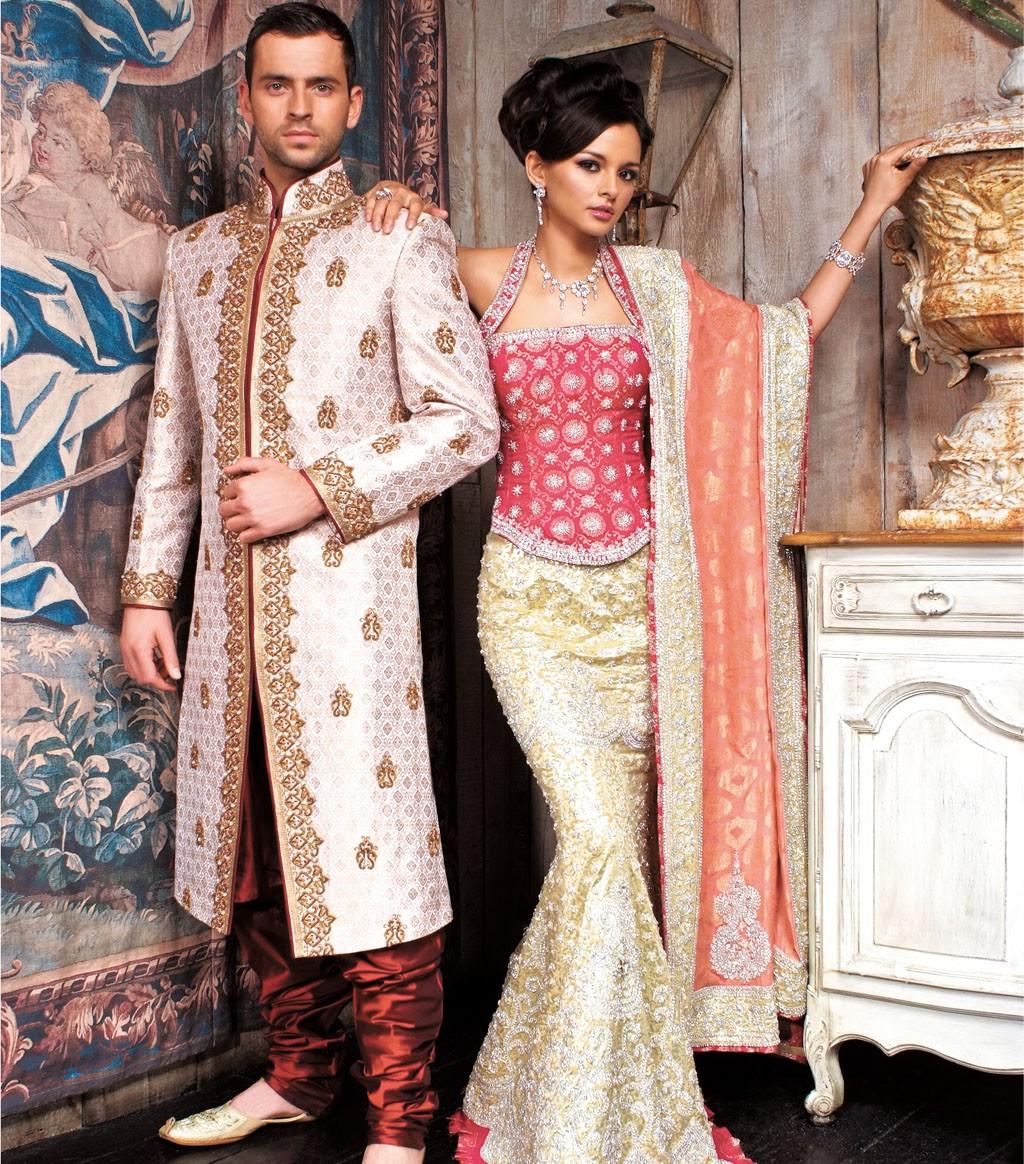 An Exotic Champagne Ombre Fish Cut Lehenga Set – Queens