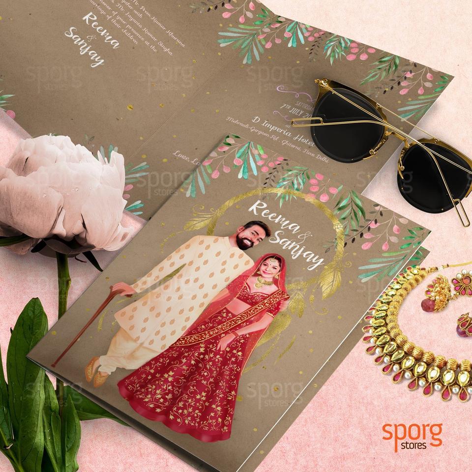 The Most Unique Wedding Card With Photo Designs With Price