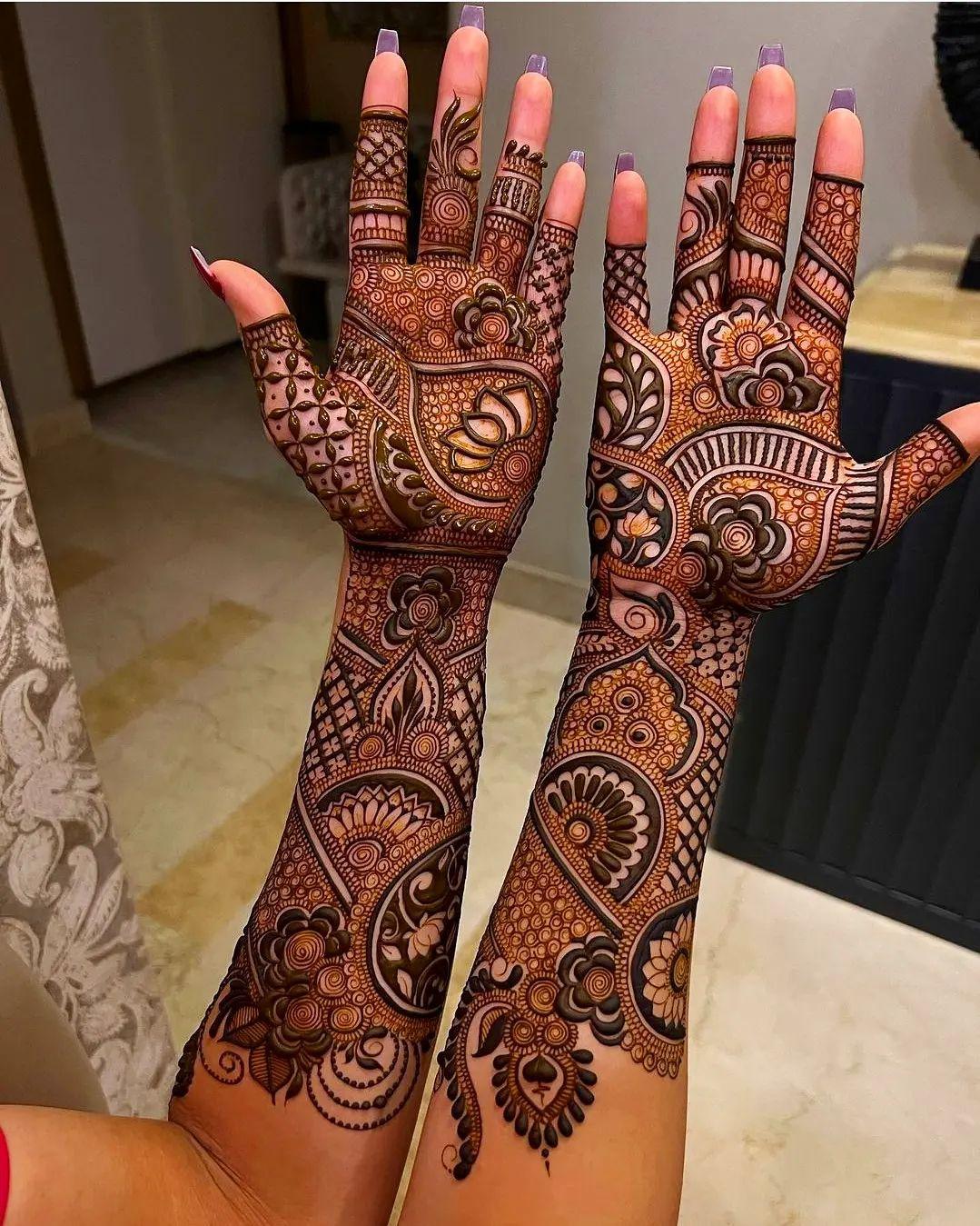 20+ Latest Full Hand Mehendi Designs to Upgrade Your Style-sonthuy.vn