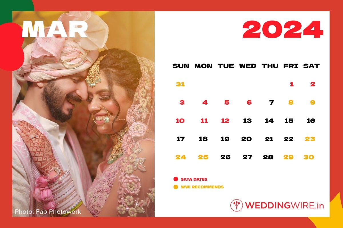 WWI Marriage Dates & Shubh Muhurats in 2024