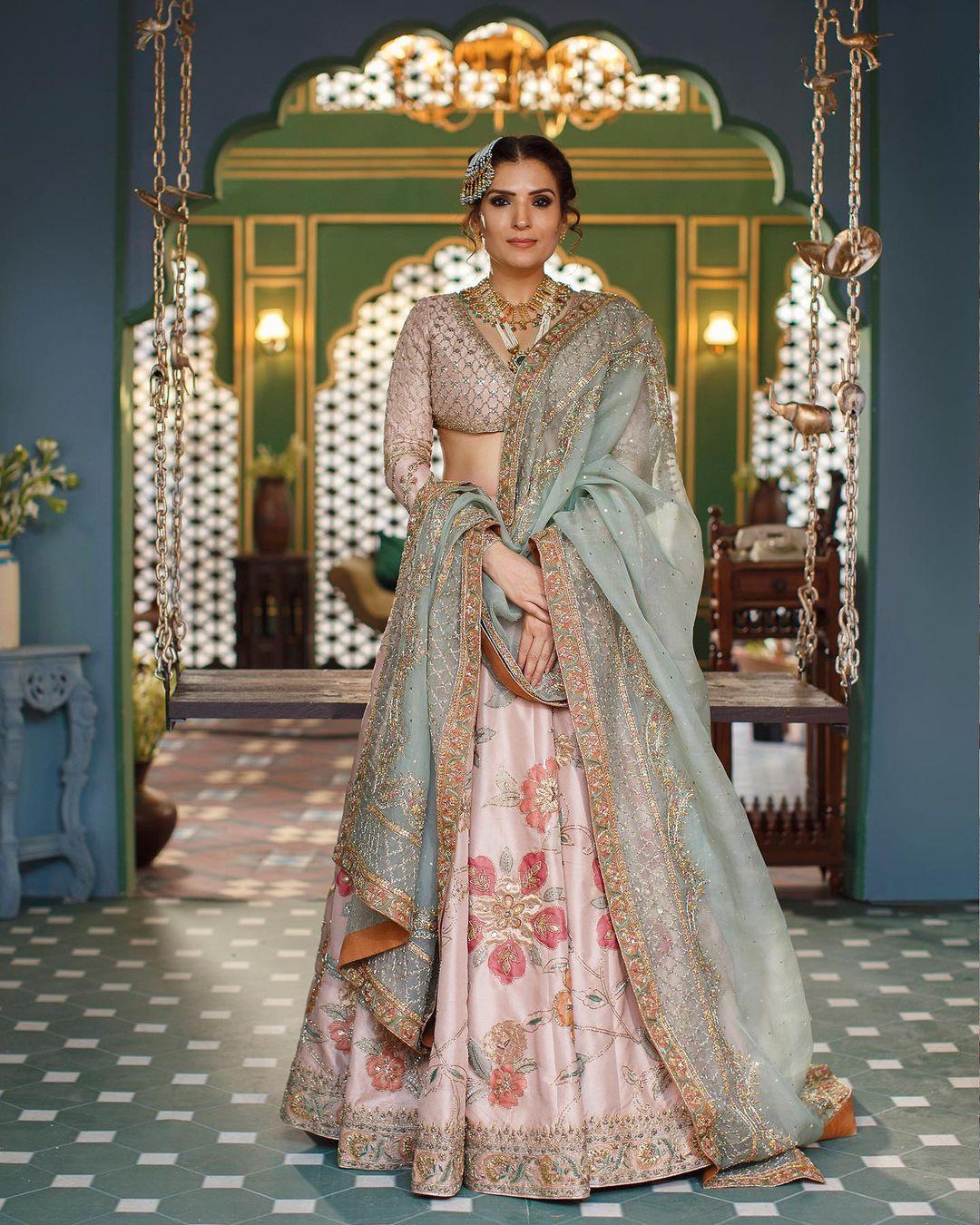 Light Green Color Heavy Designer Lehenga Choli Buy Online – Joshindia