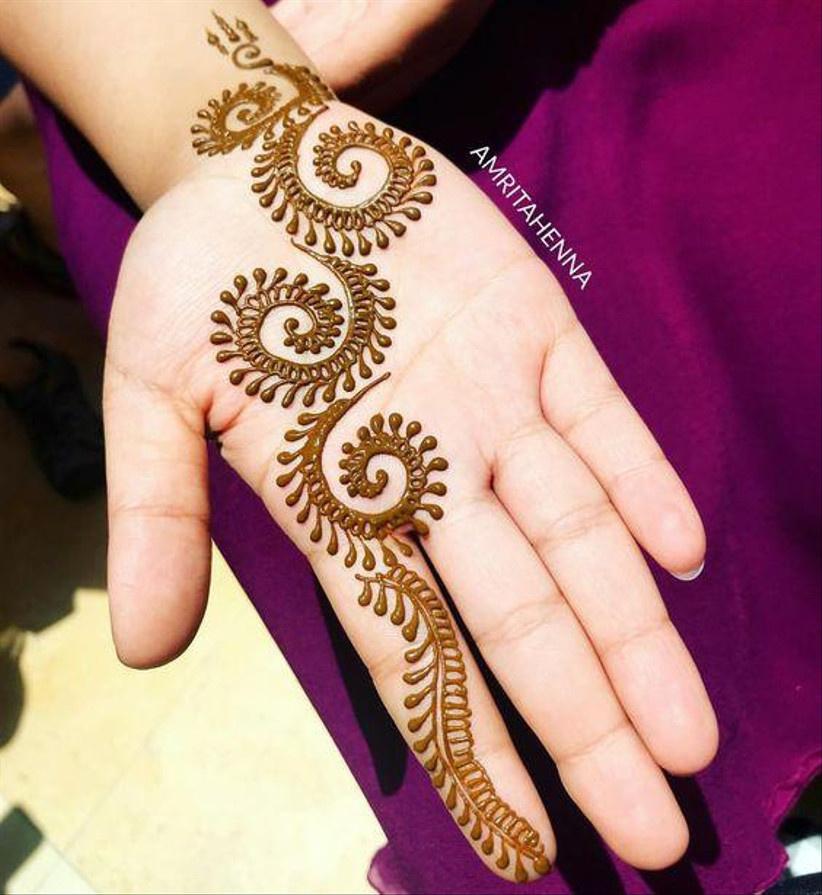 121 Simple mehndi designs for hands || Easy Henna patterns with Images |  Round mehndi design, Mehndi designs for hands, New bridal mehndi designs