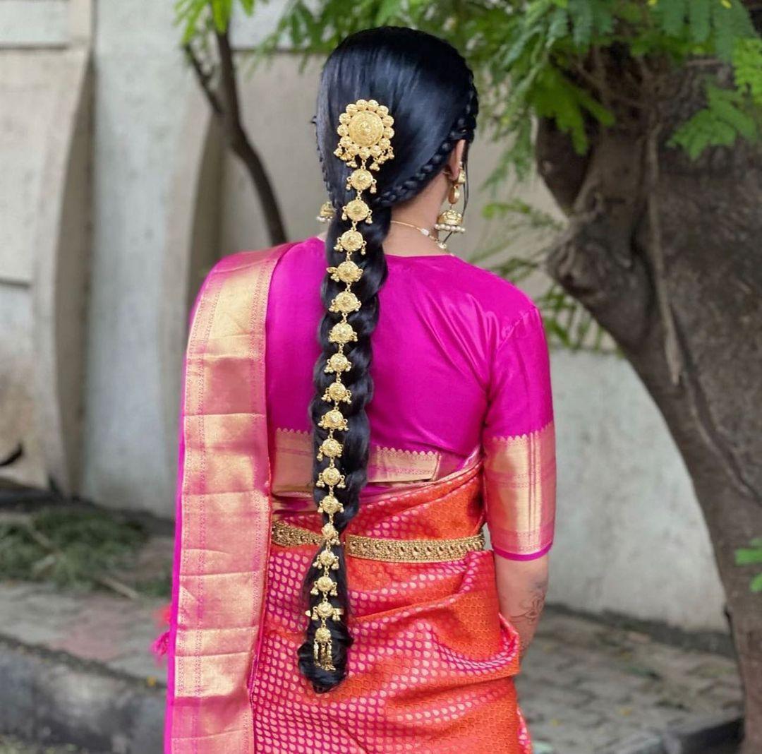 Poola Jada As The Perfect Hair Accessory For South Indian Weddings