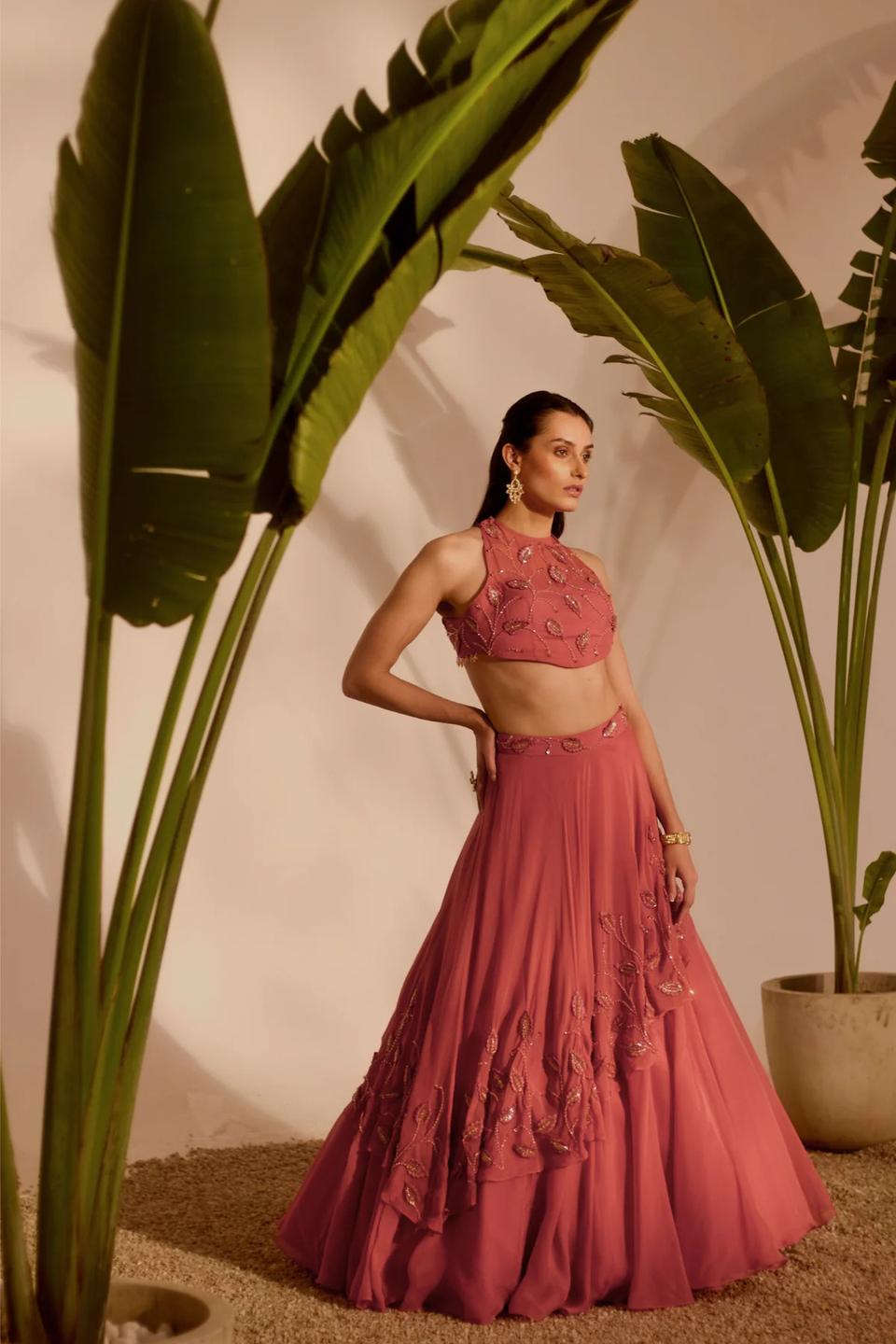 HOT PINK BRIDAL LEHENGA SET