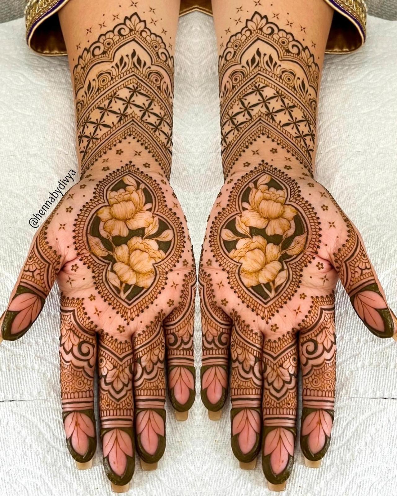 indian mehndi designs half hand