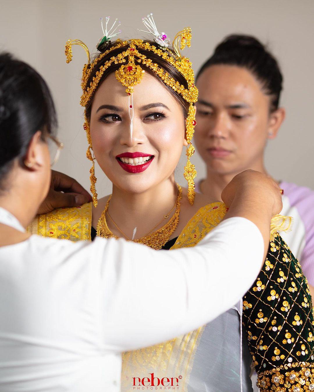 manipuri wedding makeup