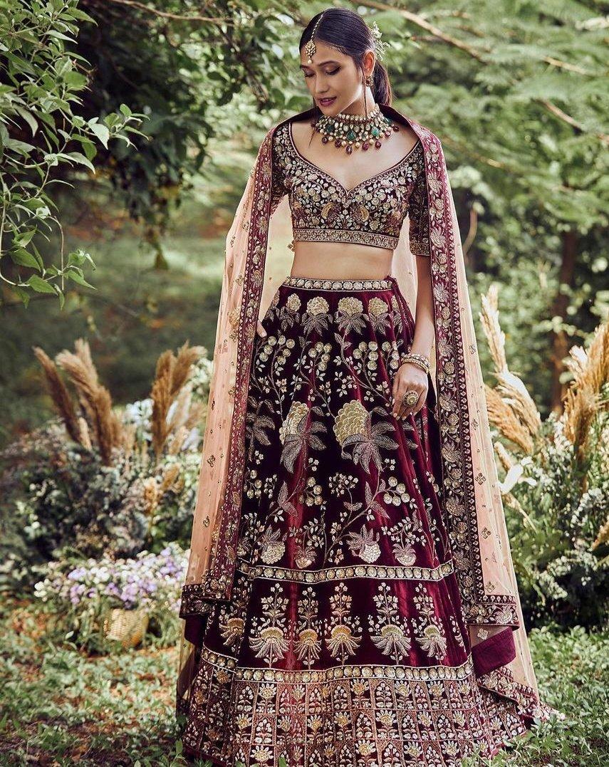 pink bridal lehenga anita dongre | Weddingplz