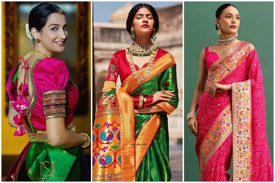  Paithani Saree Blouse Designs Catalogue