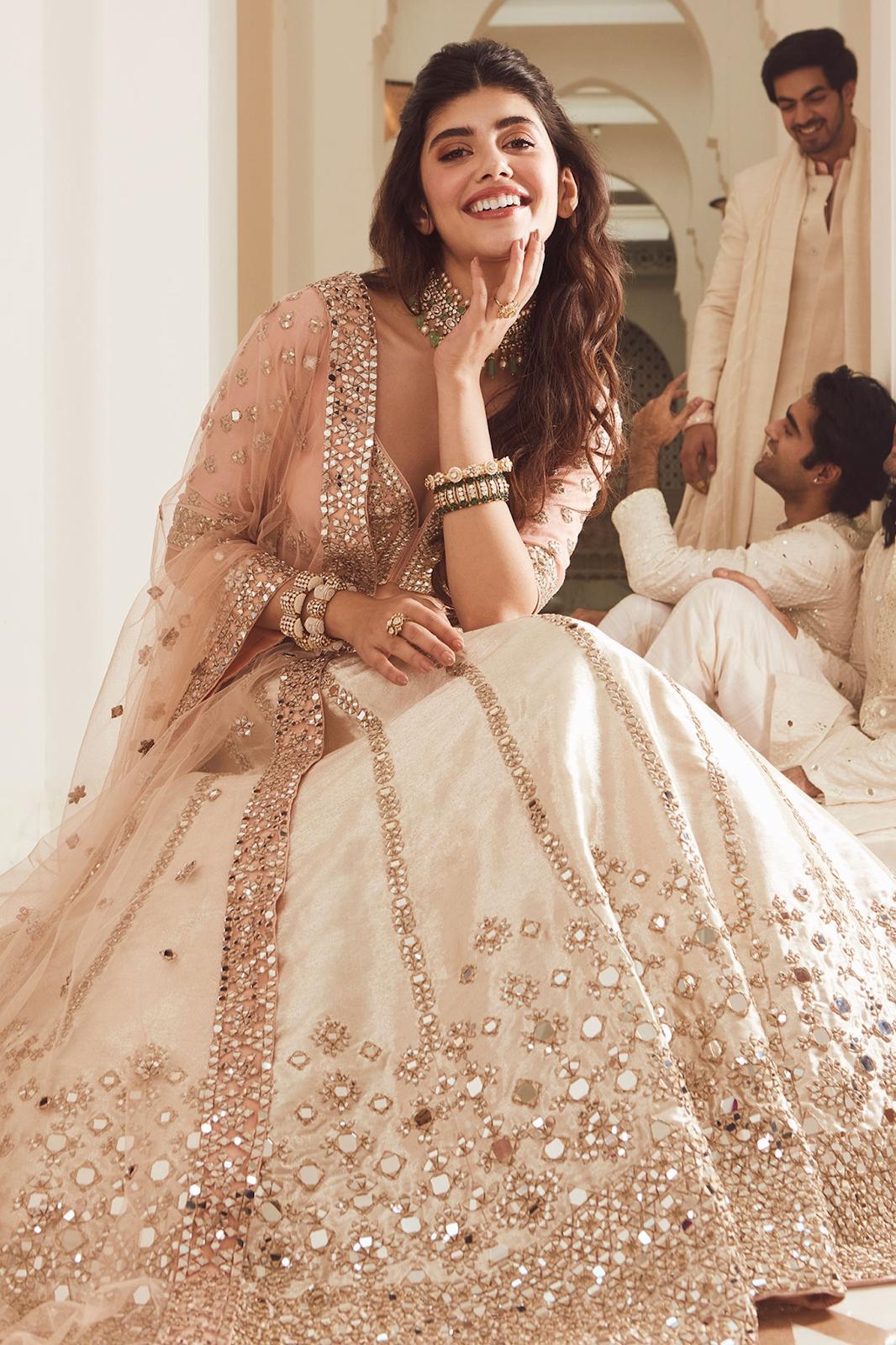 Light Pink Heavy Designer Bridal Wear Lehenga Choli – Fashionfy