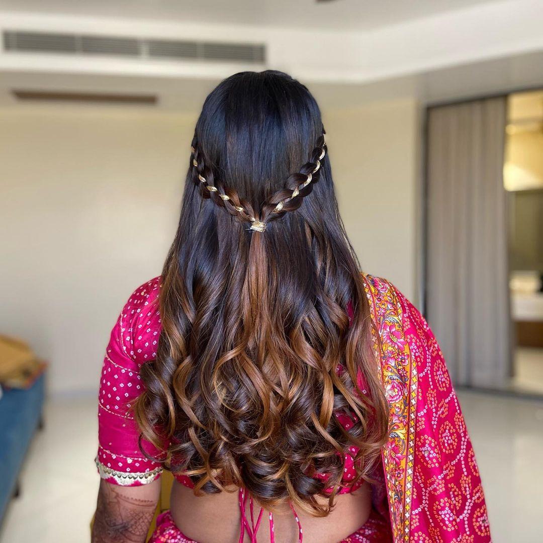 30+ Easy & Best Indian Hairstyles for Gown for all Hair Types & Events