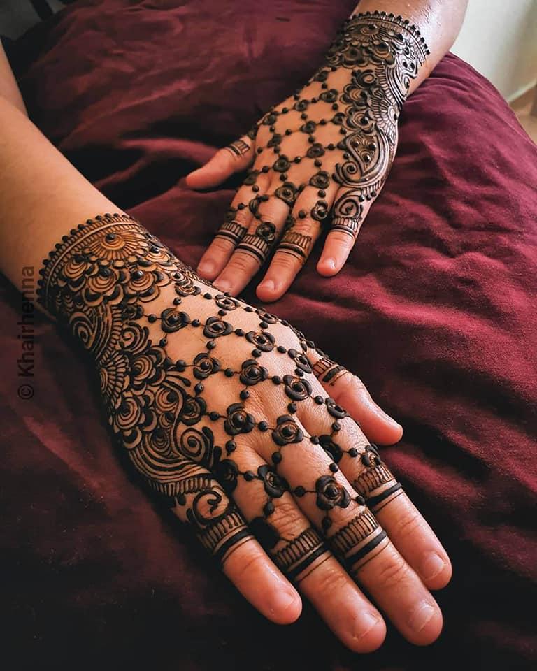 Latest Heart Shape Back Hand Arabic Henna Mehndi Design Tutorial - YouTube
