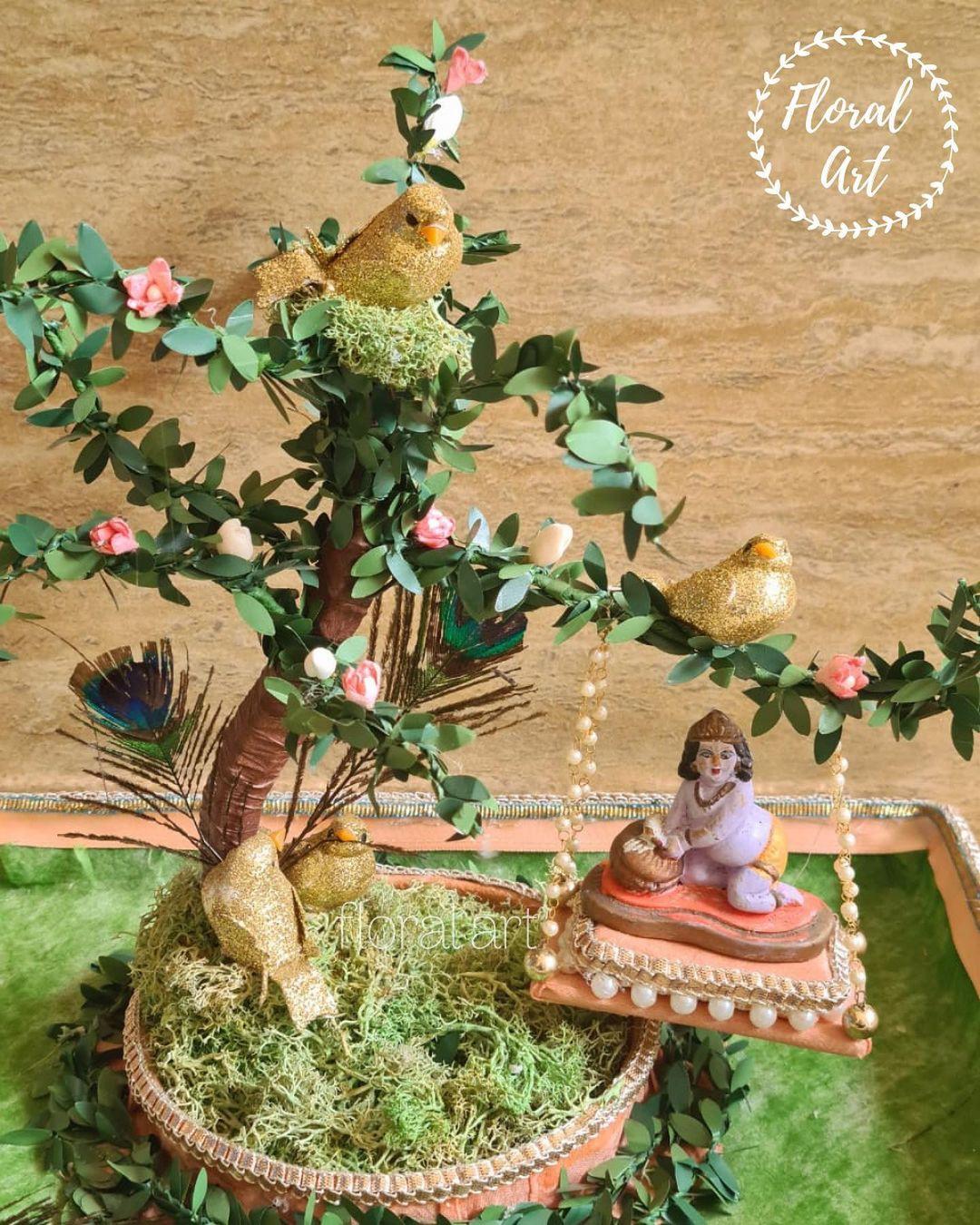 Kanha ji ka jhula (jhula for little laddu gopal ji) - Home Decor & Garden -  1747166851