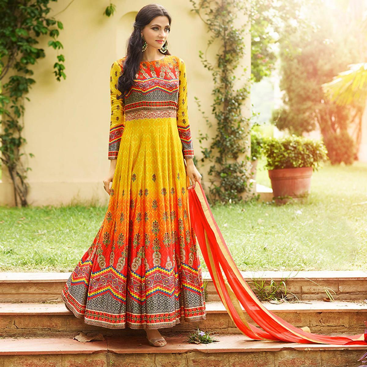 Anarkali 2024 dress peachmode