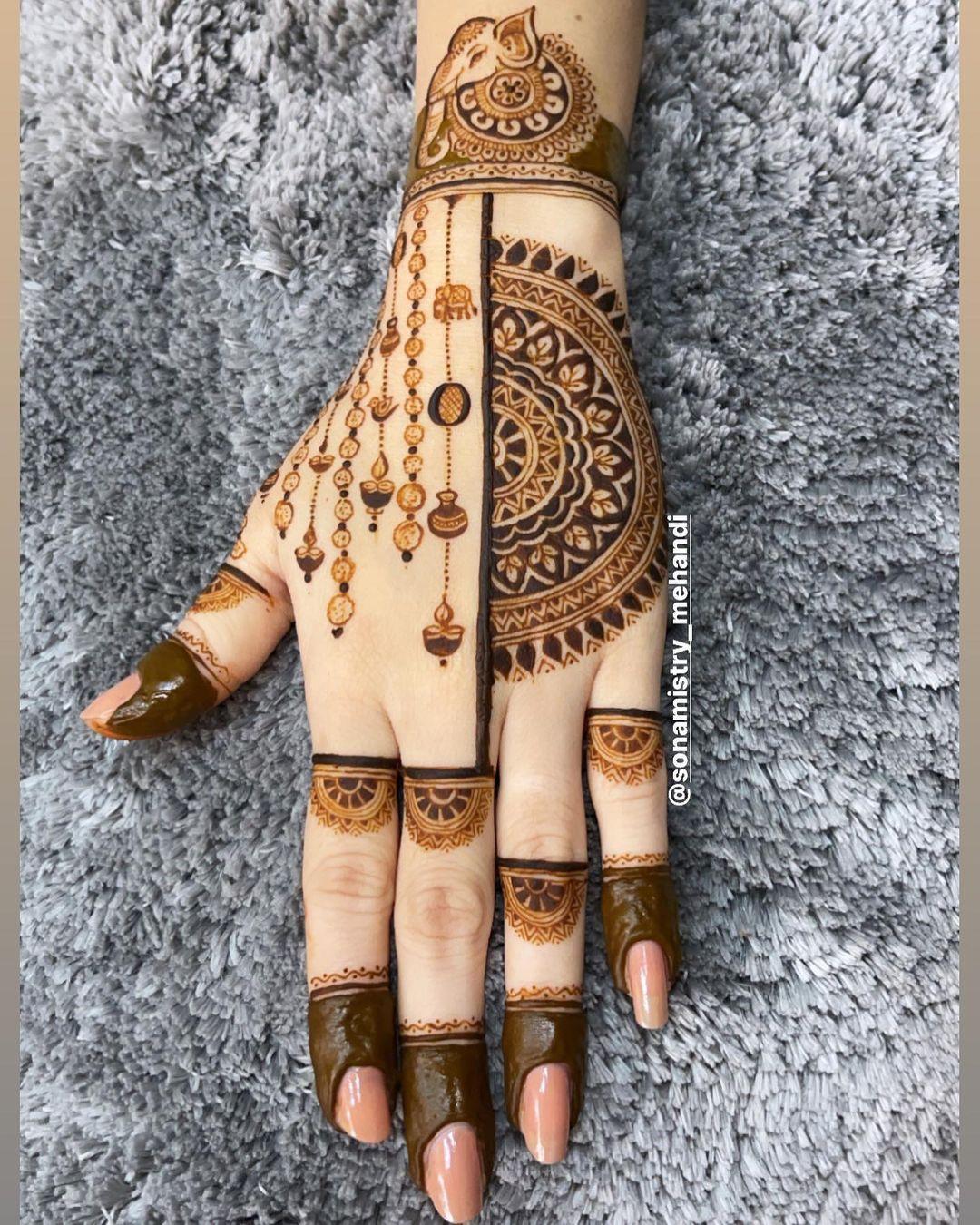 easy simple mehndi henna designs for hands|matroj mehndi designs - YouTube