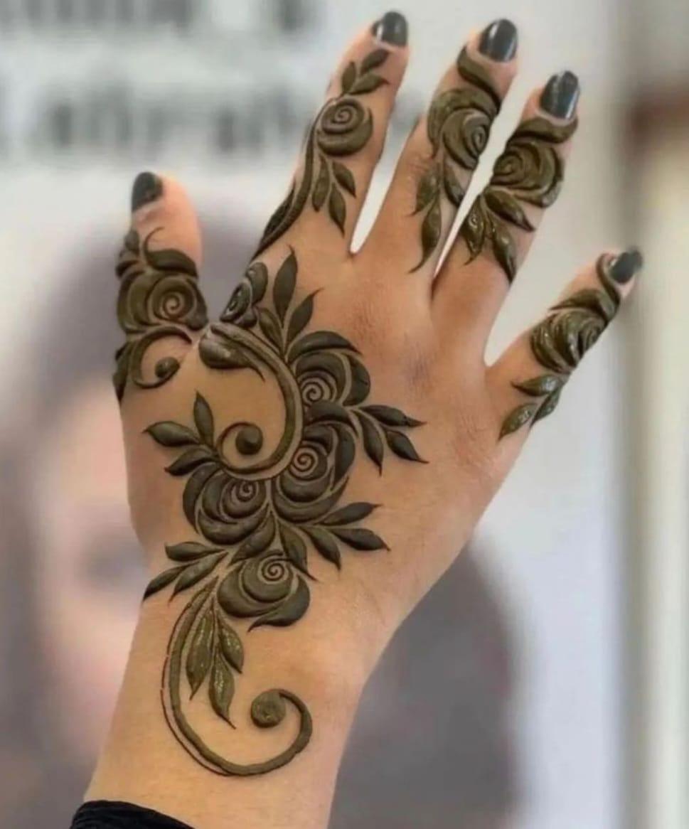 Beautiful Back Hand Floral/Flower Henna Design | Mehndi designs for hands, Henna  designs hand, Floral henna designs
