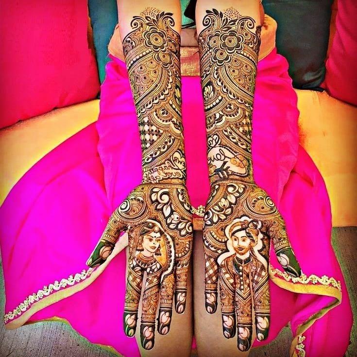 Full Hand Mehandi Designs Madhubani Stock Image - Image of mehandi,  designs: 258687939