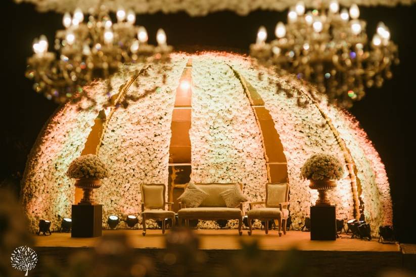 indoor wedding stages