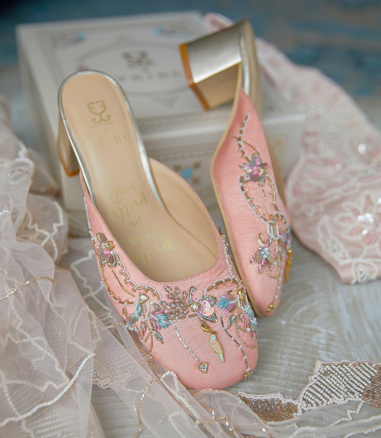 Bridal jutti sales high heels