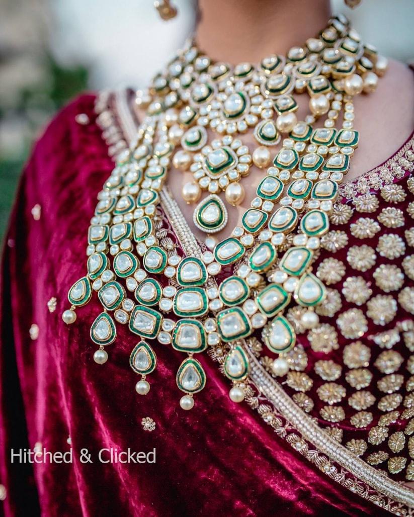 Wedding jewellery hot sale full set