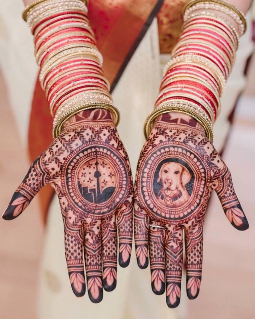 Henna Artist with Natural Henna Cone