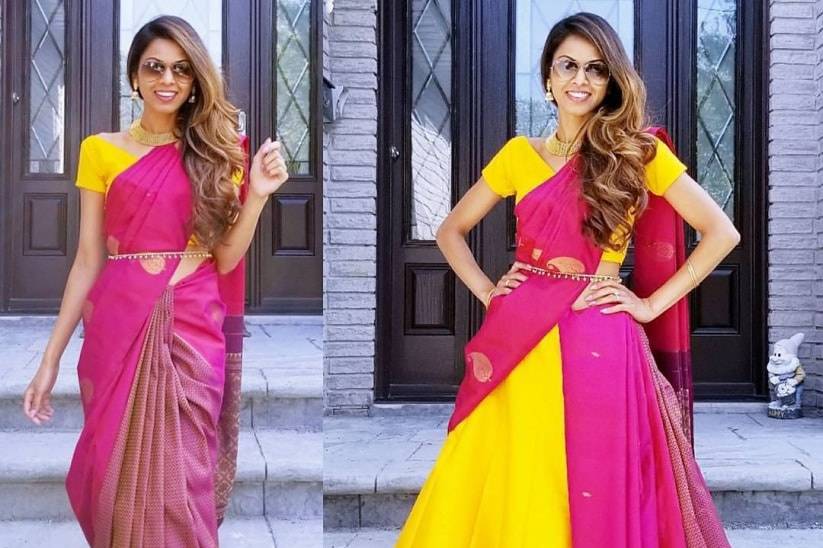 9 Different Latest Saree Draping Styles for Parties !!