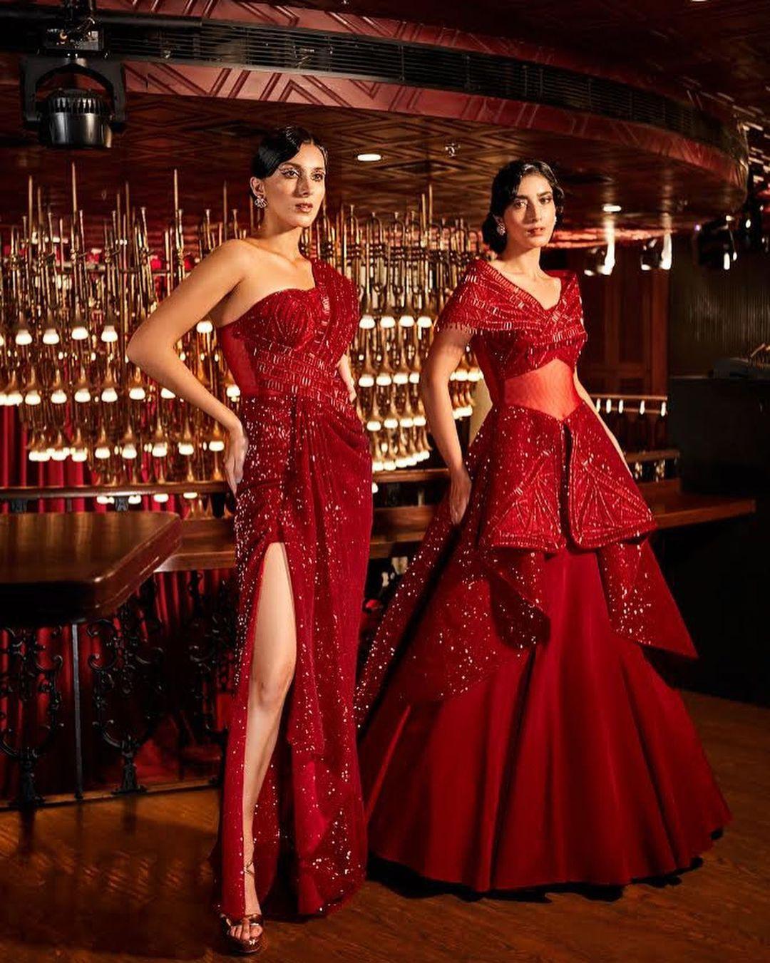 10 Striking Red Wedding Dresses to Wear Instead of White - Romantic Red  Bridal Gowns