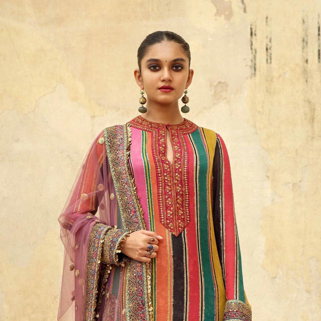 Buy Sabyasachi Salwar Kameez Inspired Georgette Custom Stitched Dress Suits  Organza Dupatta Indian Womens Dresses Pakistani Shalwar Plus Sizes Online  in India - Etsy