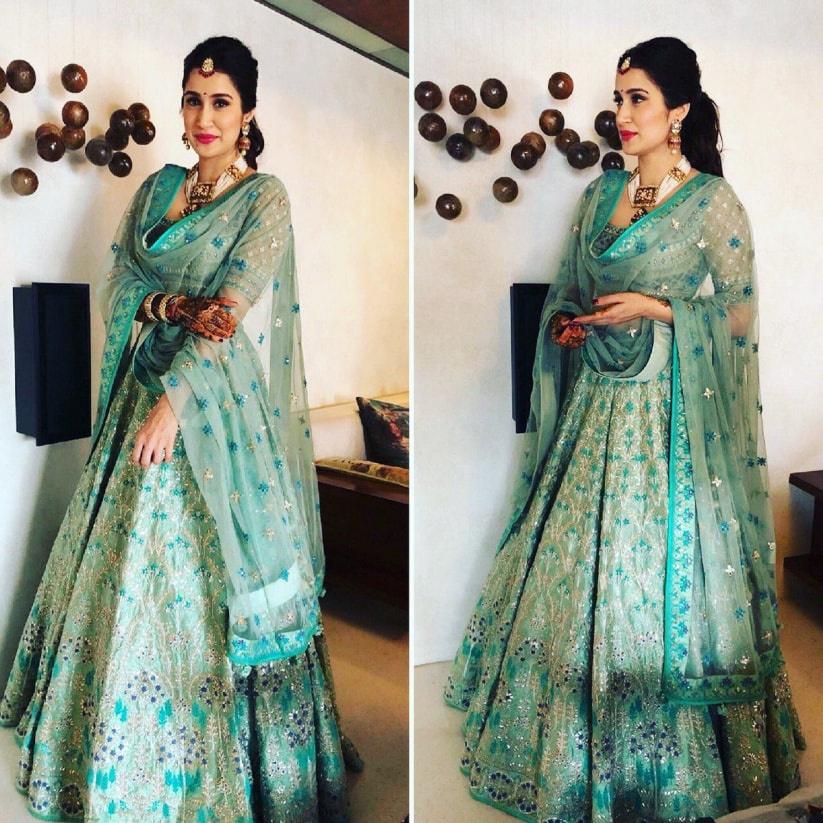 Buy Latest Green Color Lehenga Choli Online at Best Price | Ethnic Plus