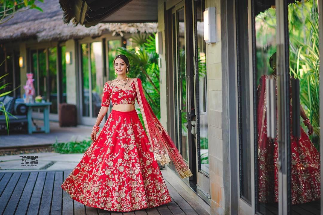 Umbrella cut lehenga 💥 Easy and simple way cutting and stitching full  tutorial - YouTube