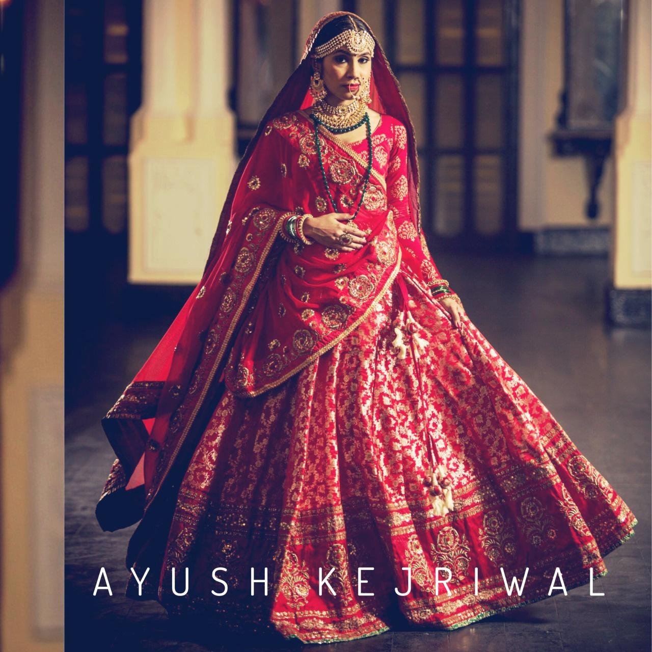 Banarasi silk bridal lehenga hotsell