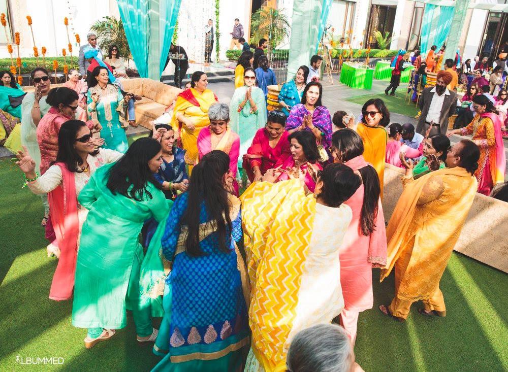 This Couple Shared Their First Dance at The Mehndi Party During Their  Summer Wedding Weekend in Portugal - Over The Moon