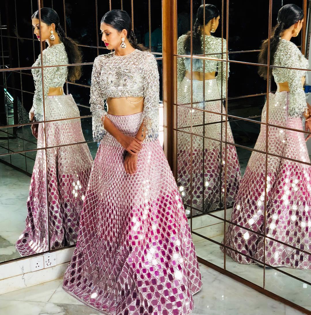 manish malhotra mirror work lehenga