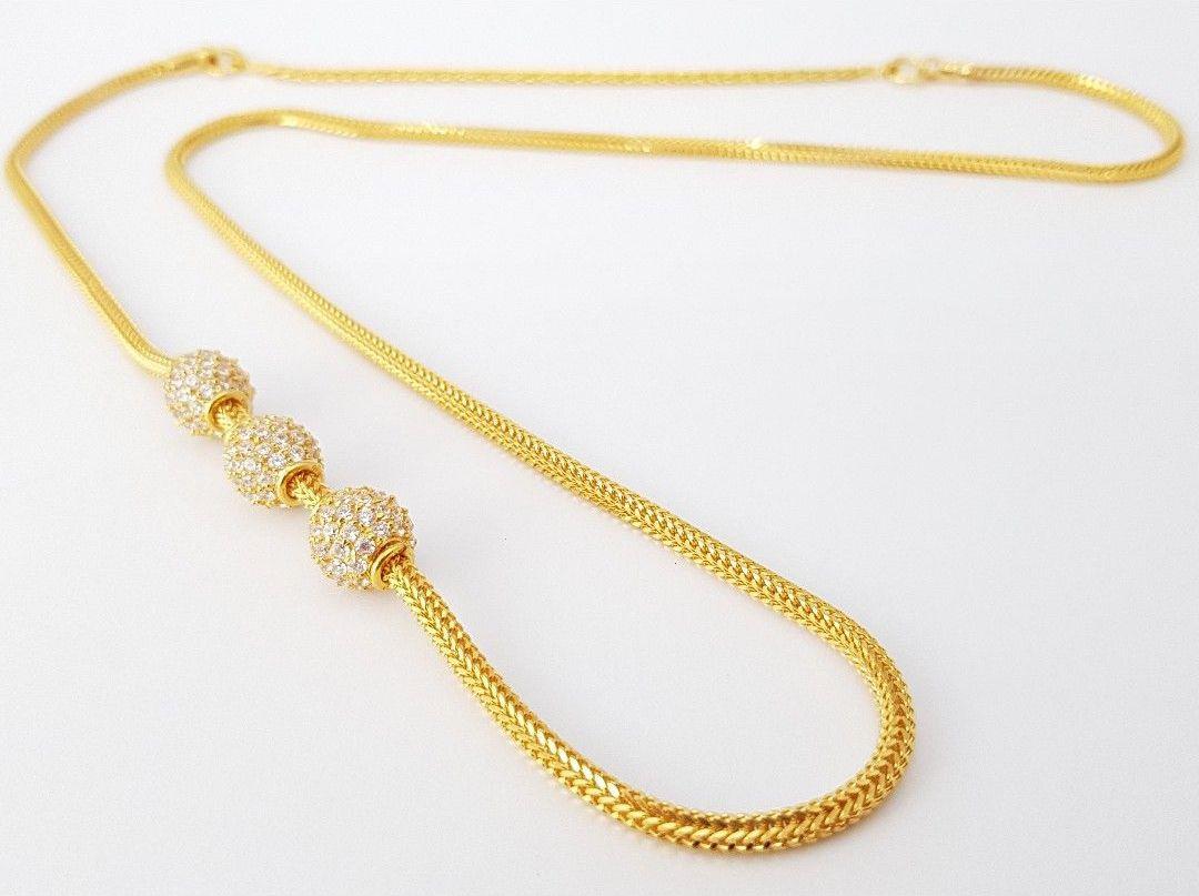 Gold chain hot sale thali models