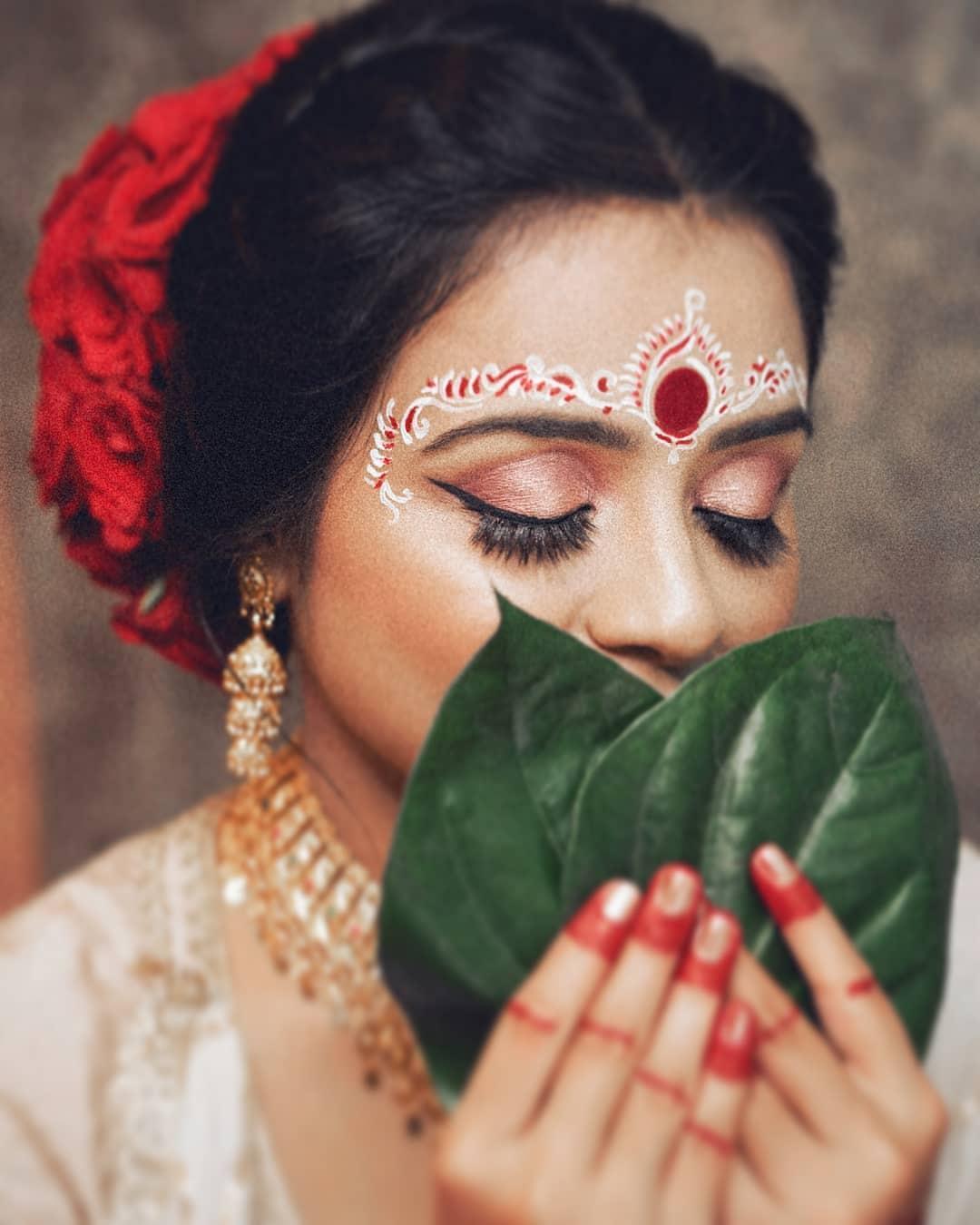 bengali wedding bridal look