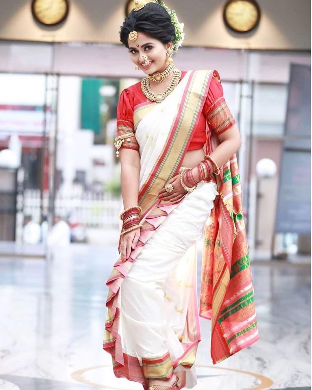 Bride-@nita_waghmare Maharashtrian Wedding Traditional Bride Look *Makeup * Hairstyle *Nauvari *Saree #muagauri #makeupartisgauri… | Instagram