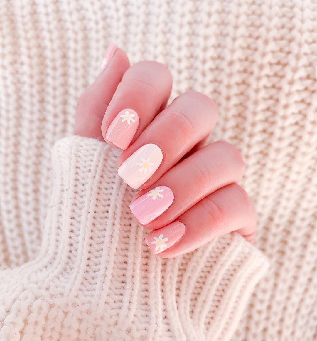 Nude nail | Short square nails, Simple nails, Simple gel nails