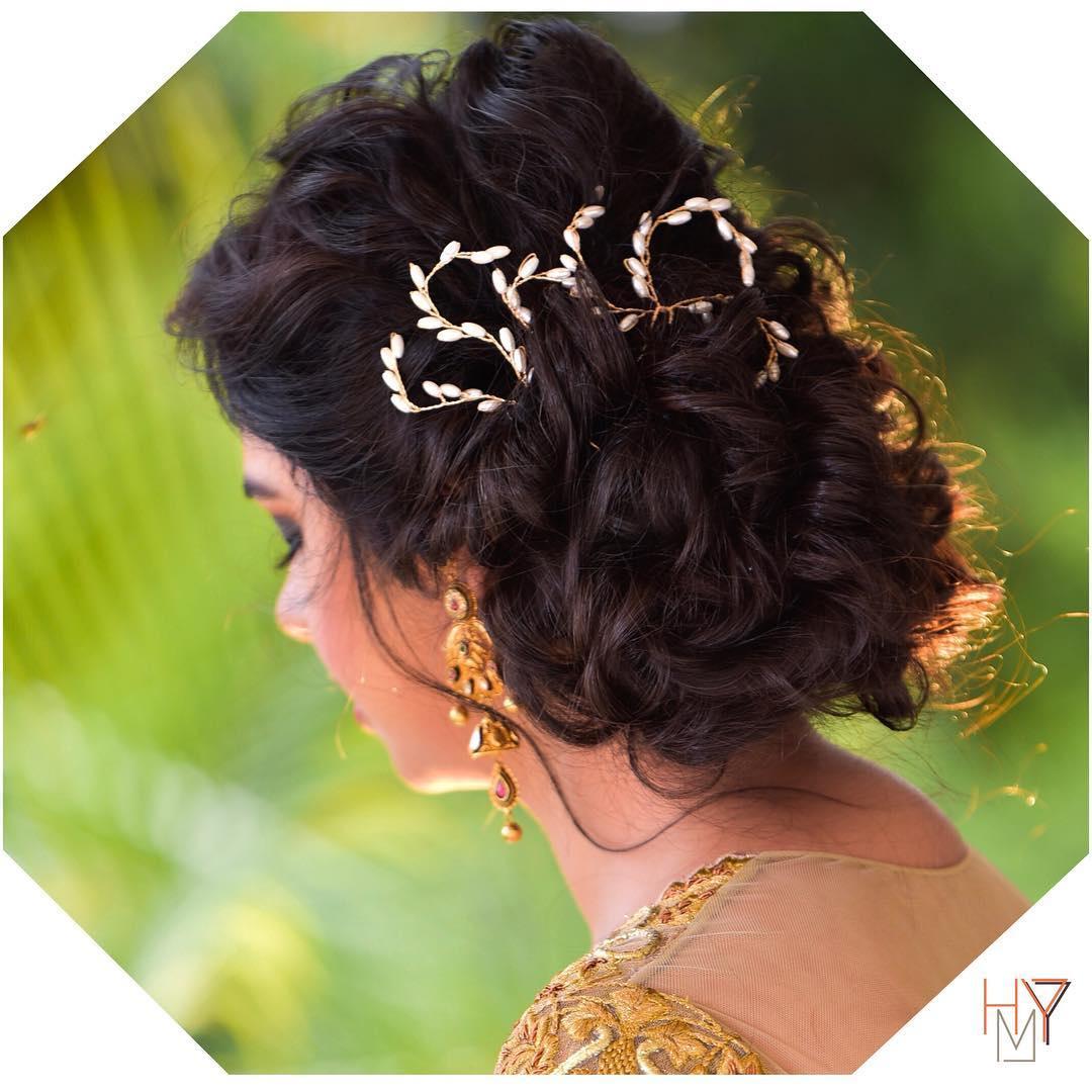 Indian Bridal Hairstyles Perfect For Your Wedding - DIY Makeup - Knotty  Threadz % %