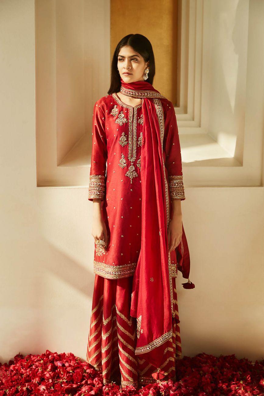 round sharara design