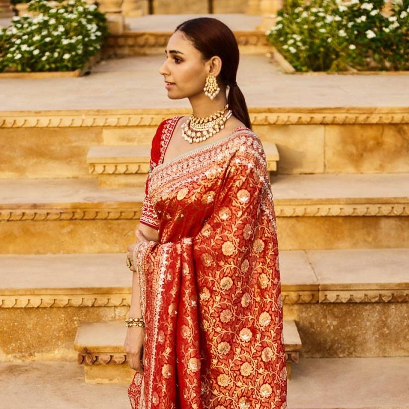 10 Wedding Saree Types with Names for Traditional Bridal Look in Saree