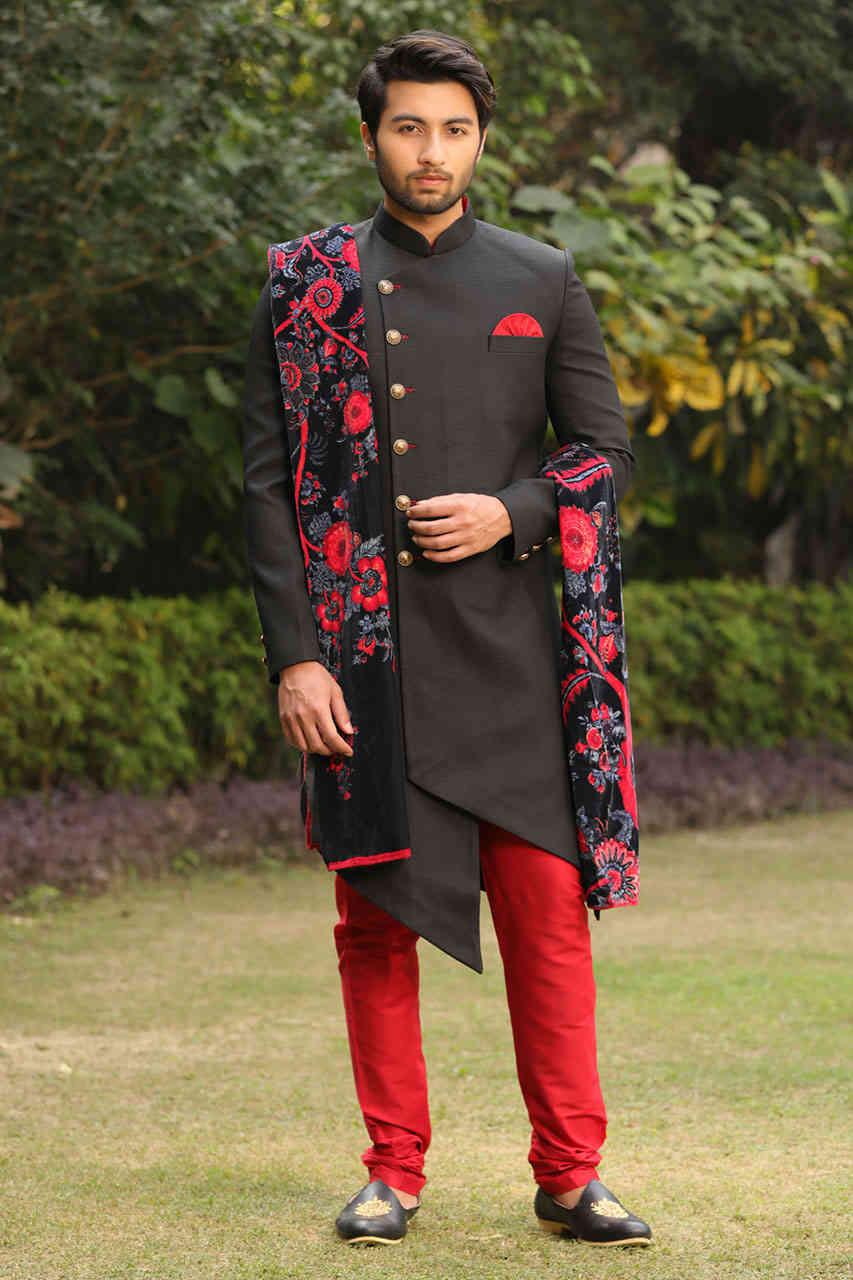 Buy Manyavar Men's Regular Suit Pants (PATIALA09V-329-UNDEFINED_Red_Free  Size) at Amazon.in